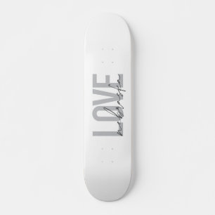 Simple, cool, urban modern design of Love Nebraska Skateboard