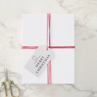 Simple Corporate Logo Any Colour Merry Christmas Gift Tags