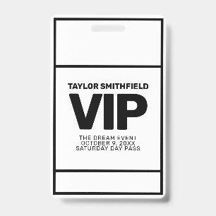 SIMPLE CORPORATE MODERN VIP lanyard badge custom
