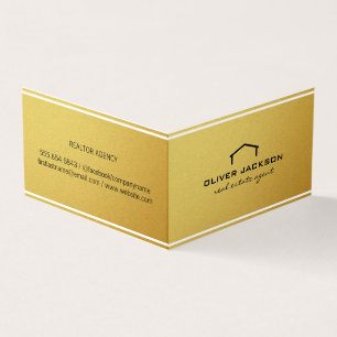 Simple Corporate Real Estate Agent Business Card
