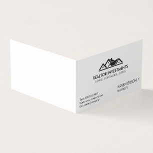 Simple Corporate Real Estate Agent Business Card