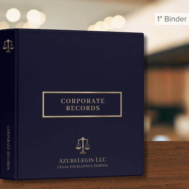 Simple Corporate Record Lawyer Attorney Binder (Creator Uploaded)
