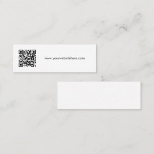 Simple Corporate Website QR Code Business Card