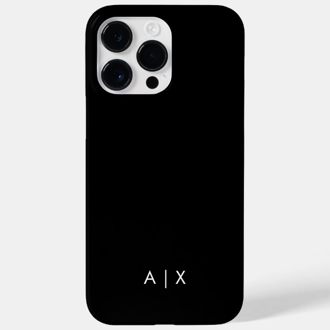 Simple Couple Name monogrammed Case-Mate iPhone Case (Back)