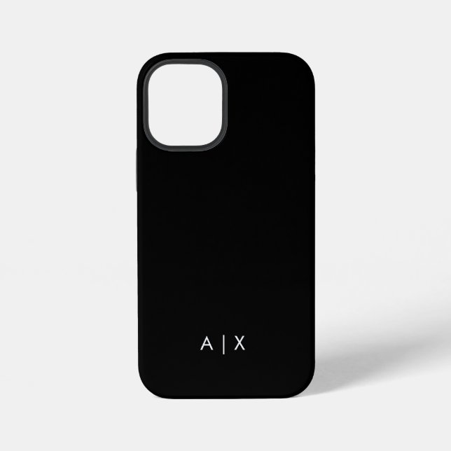 Simple Couple Name monogrammed iPhone Case (Back)