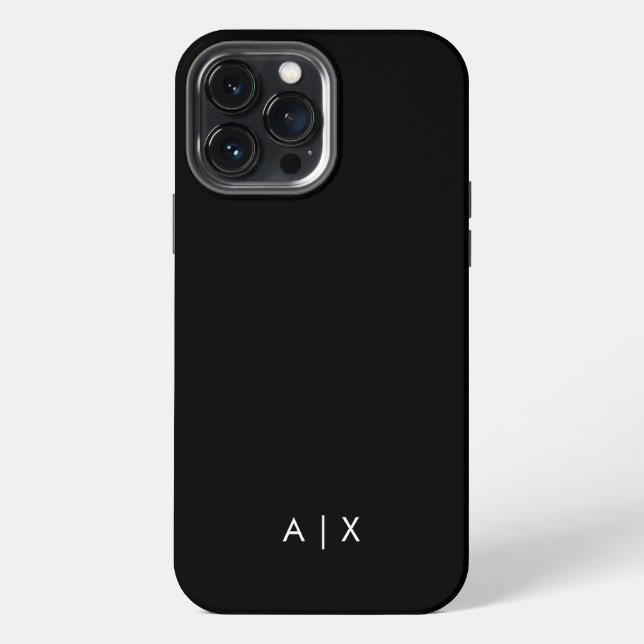 Simple Couple Name monogrammed iPhone Case (Back)