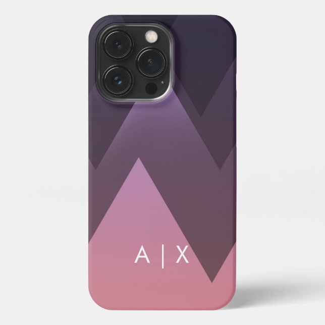 Simple Couple Name monogrammed iPhone Case (Back)