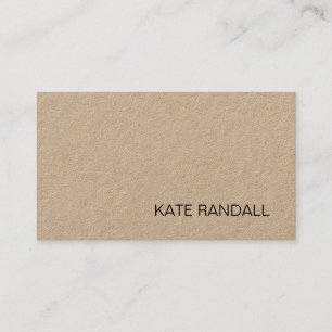 Simple Crafter Tan Kraft Business Card