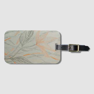 Simple crayon's elegant art luggage tag