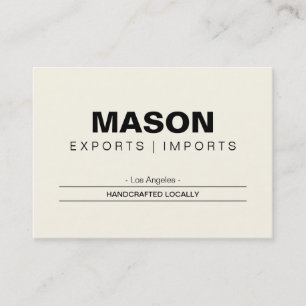 Simple   Cream Business Card