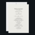 Simple Cream Wedding Program<br><div class="desc">Cream Wedding program.  Simple.</div>