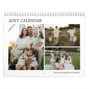 Simple Create Your Own Custom Family Photo Collage Calendar