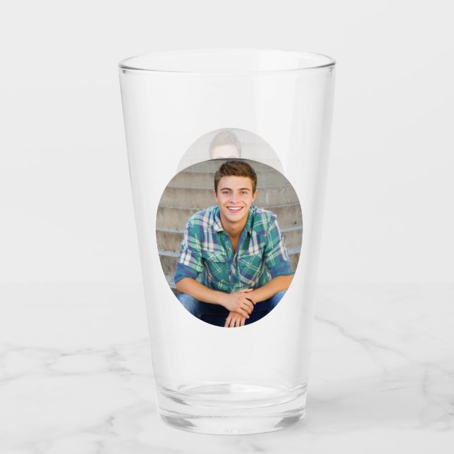 Simple Create Your Own Photo Glass (Front)
