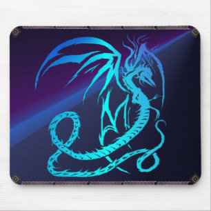 Simple Critters-Electric Dragon Mouse Pad