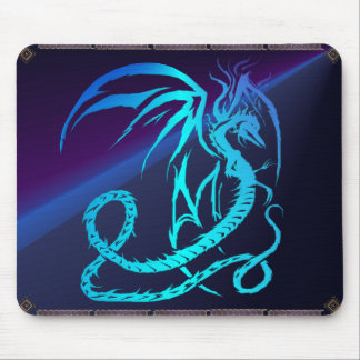 Simple Critters-Electric Dragon Mouse Pad