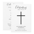 Simple Cross Celebration of Life Order of Service