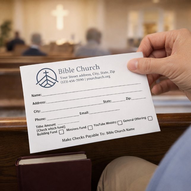 Simple Cross Mountain Bible Church Tithe Offering Envelope (Creator Uploaded)