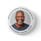 Simple Cross Photo Funeral Memorial Keepsake 