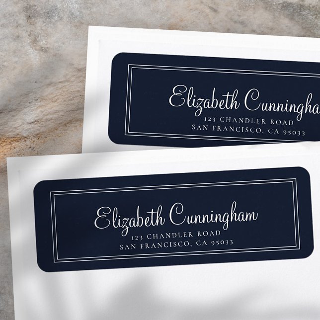 Simple Cursive Script Return Address (Creator Uploaded)
