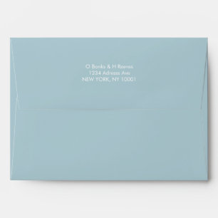 Simple custom address emerald green colour envelop envelope