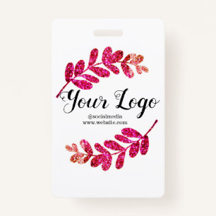 simple custom blue purple black leaves add logo t badge