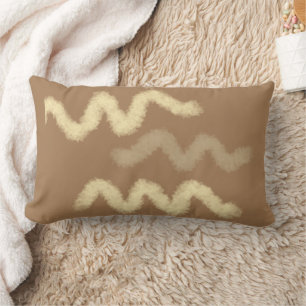 simple custom blue purple black leaves add your lumbar pillow