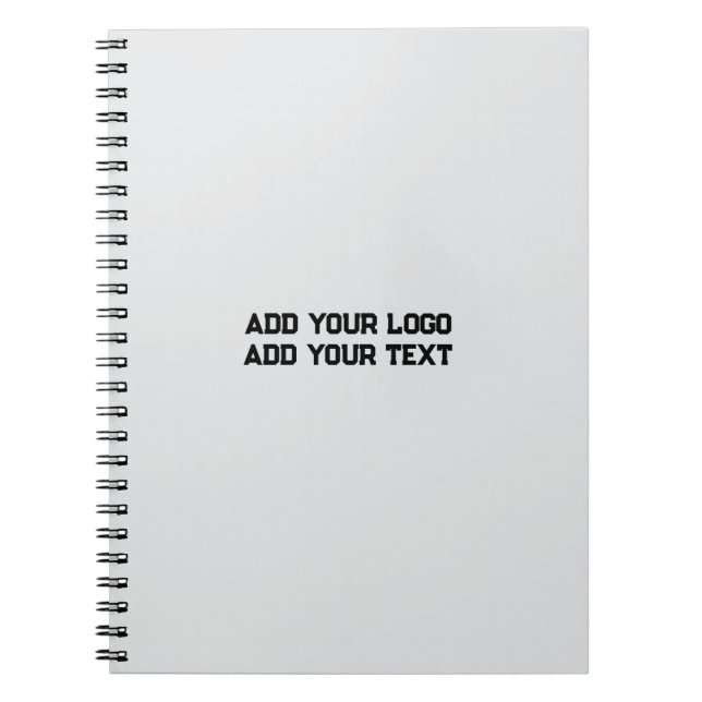 simple custom blue purple black leaves add your  t notebook (Front)