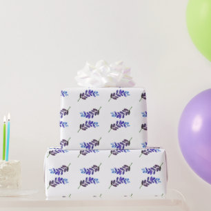 simple custom blue purple black leaves add your t wrapping paper
