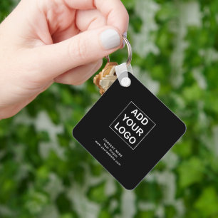 Simple Custom Business Company Logo  Keychain