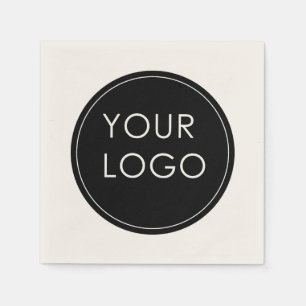 Simple Custom Business Company Logo  Napkin