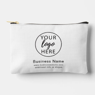 Simple Custom Business Logo Accessory Pouch