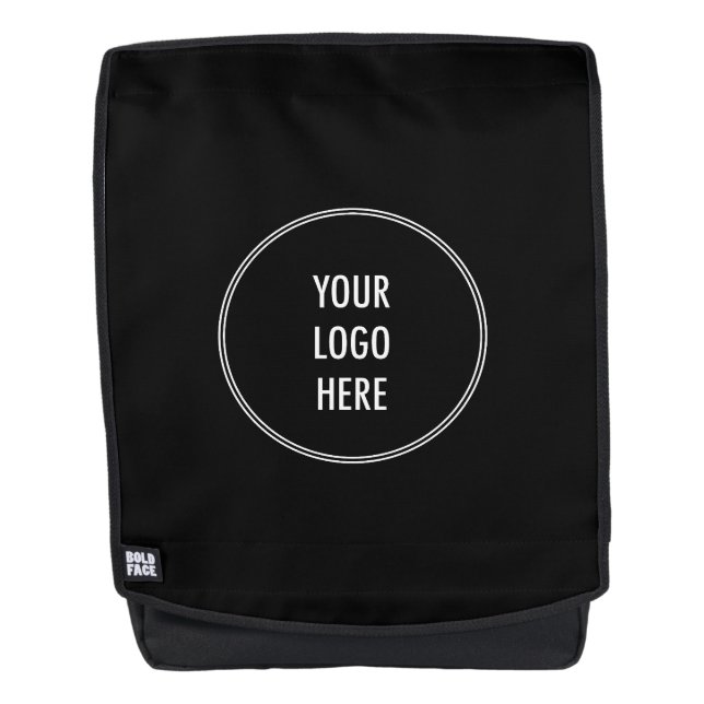Simple Custom Business Logo Backpack (Front)