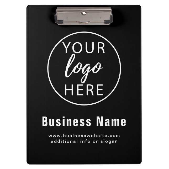 Simple Custom Business Logo Clipboard (Front)