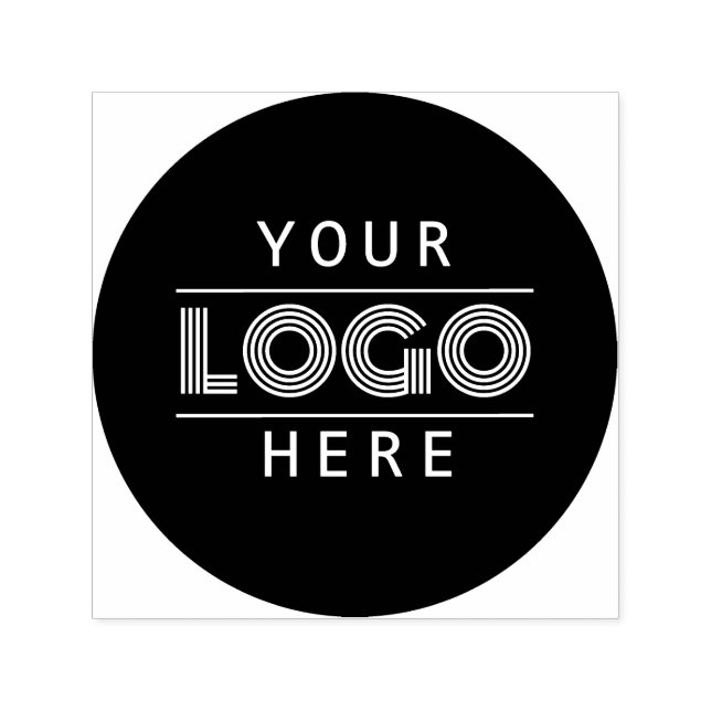 Simple Custom Business Logo Company Branded Self-inking Stamp (Design)