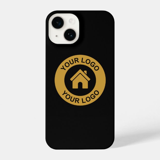 Simple Custom Business Logo iPhone Case (Back)