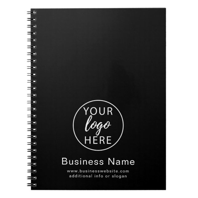 Simple Custom business logo Notebook (Front)