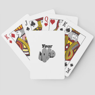 Simple Custom Business logo template Playing Cards