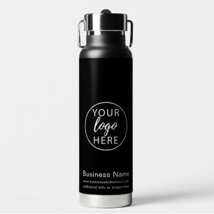 Simple Custom Business Logo Water Bottle