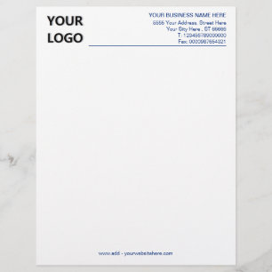 Simple Custom Business Office Letterhead with Logo