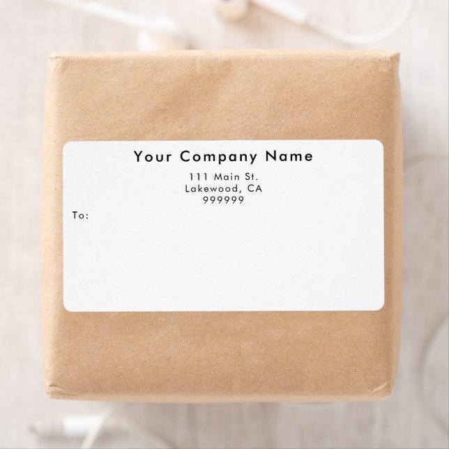 Simple Custom Business Shipping Labels (En situation)