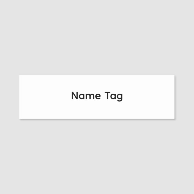 Simple Custom | Classic Name Tag (Front)