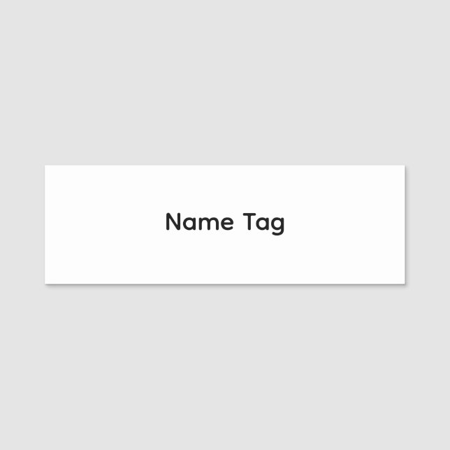 Simple Custom | Classic Name Tag (Front)