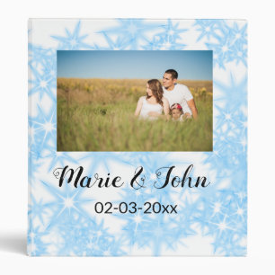 simple custom colourful blue sparkle glitter throw binder