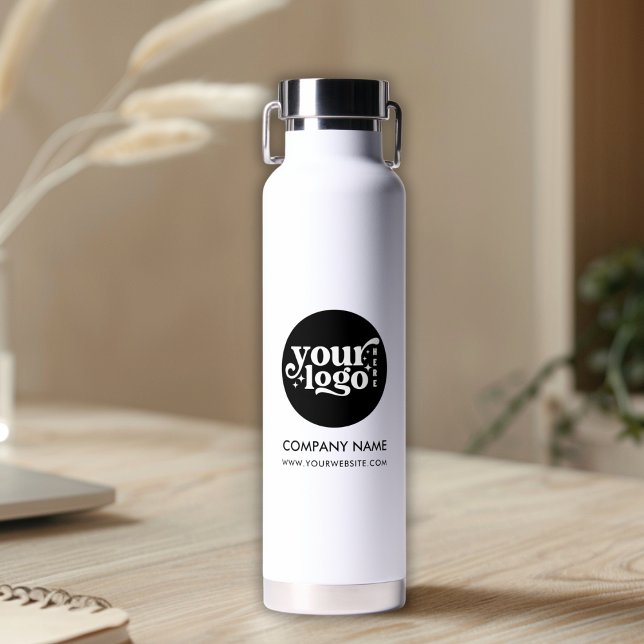Simple Custom Company Business Logo Text Website Water Bottle (Simple Custom Company Business Logo Text Website Water Bottle)
