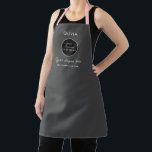 Simple Custom Company Logo personalized black Apro Apron<br><div class="desc">Simple Custom Company Logo personalized black Apron</div>
