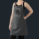 Simple Custom Company Logo personalized black Apro Apron<br><div class="desc">Simple Custom Company Logo personalized black Apron</div>