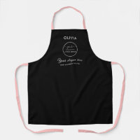 Simple Custom Company Logo personalized black Apro