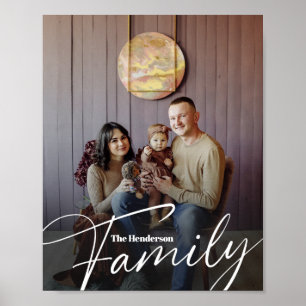 Simple Custom Family Photo Poster