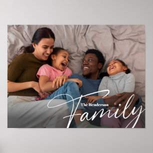 Simple Custom Family Photo Poster
