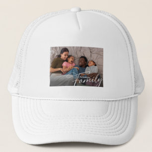 Simple Custom Family Photo Trucker Hat